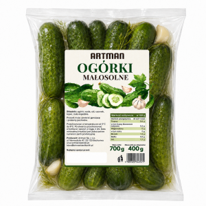 Ogórki małosolne 700g / 400g