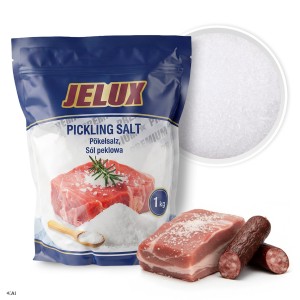 Peklosól - sól do peklowania kiełbasy, mięsa, ryb  1 kg Jelux